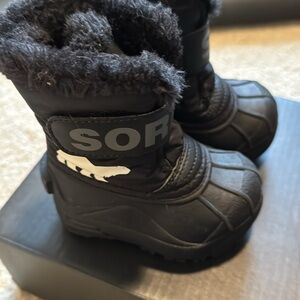 Sorel Toddler Snow Commander Black/Charcoal (size 5 toddler) original box